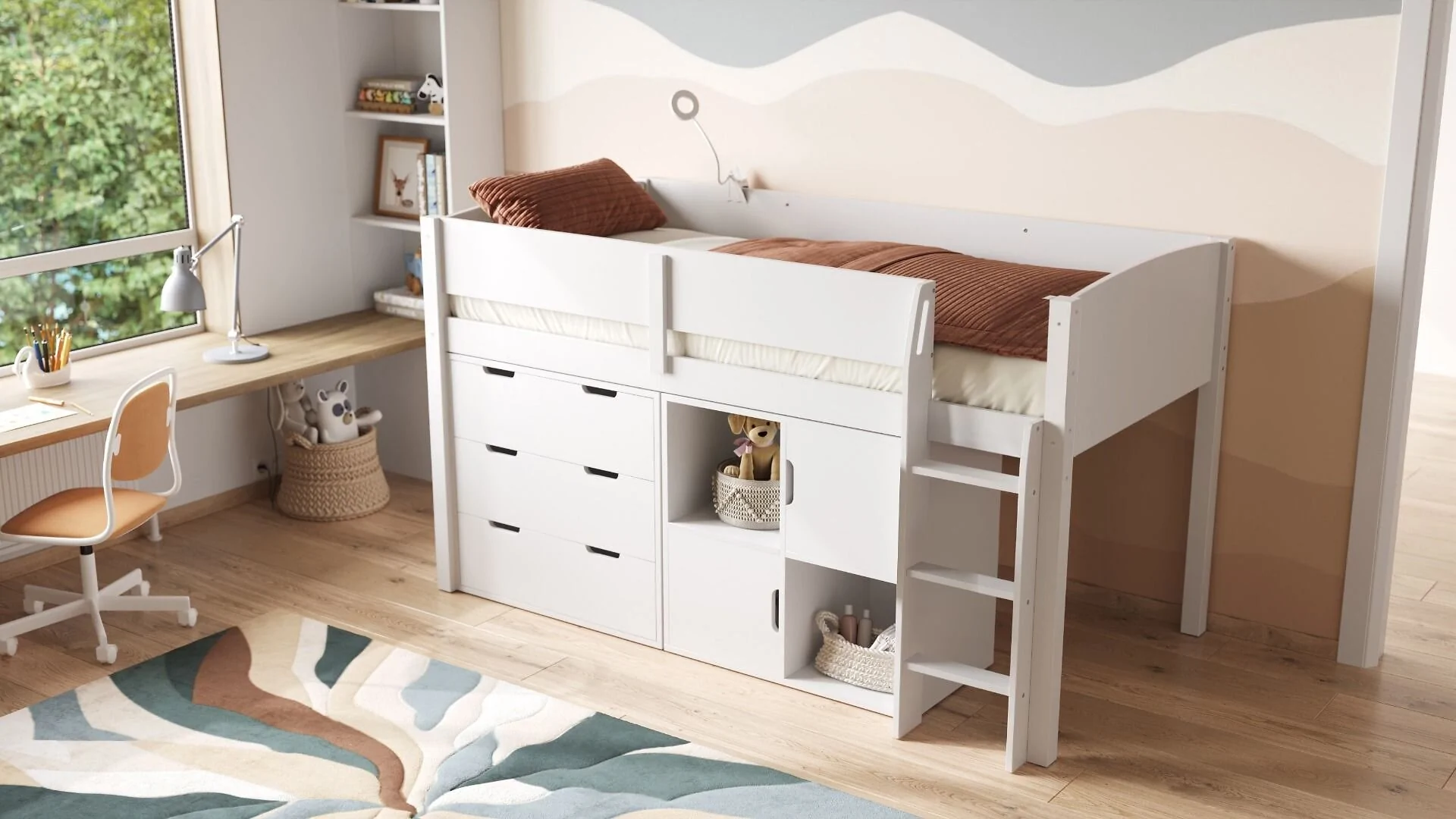 Flair Loop mid sleeper full storage set