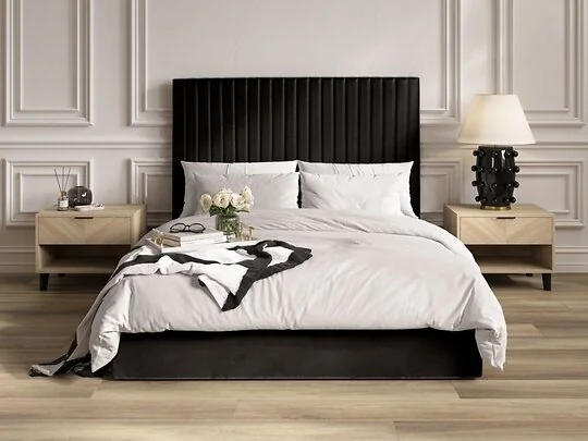 Berlin upholstered storage bed with lift up base