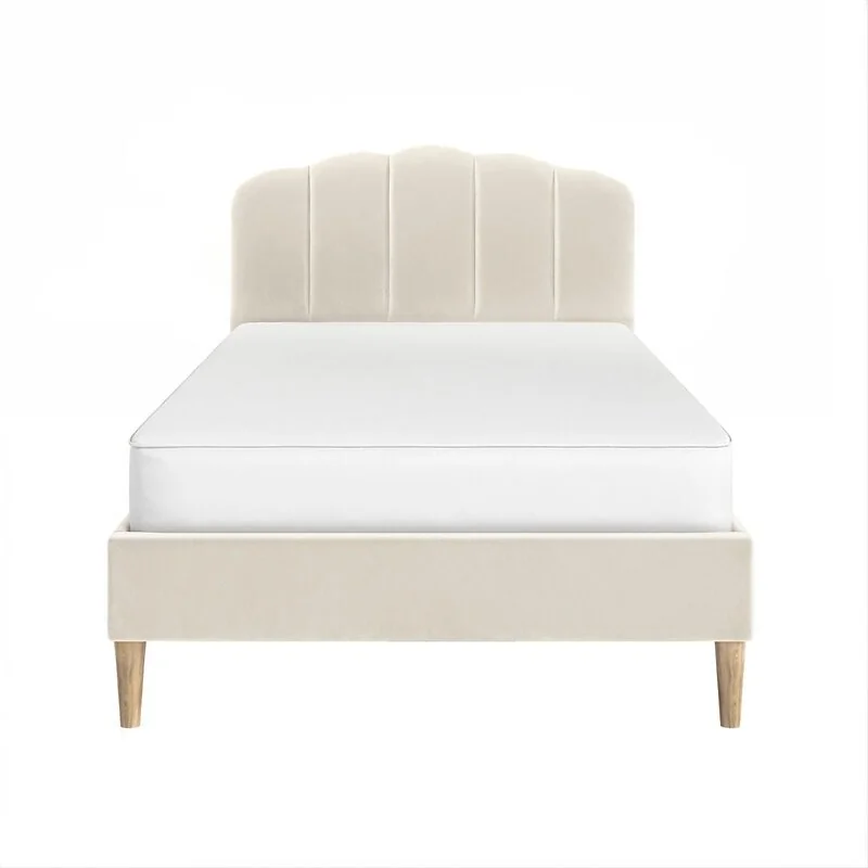 Flair Scallop Velvet Bed Frame – view 4