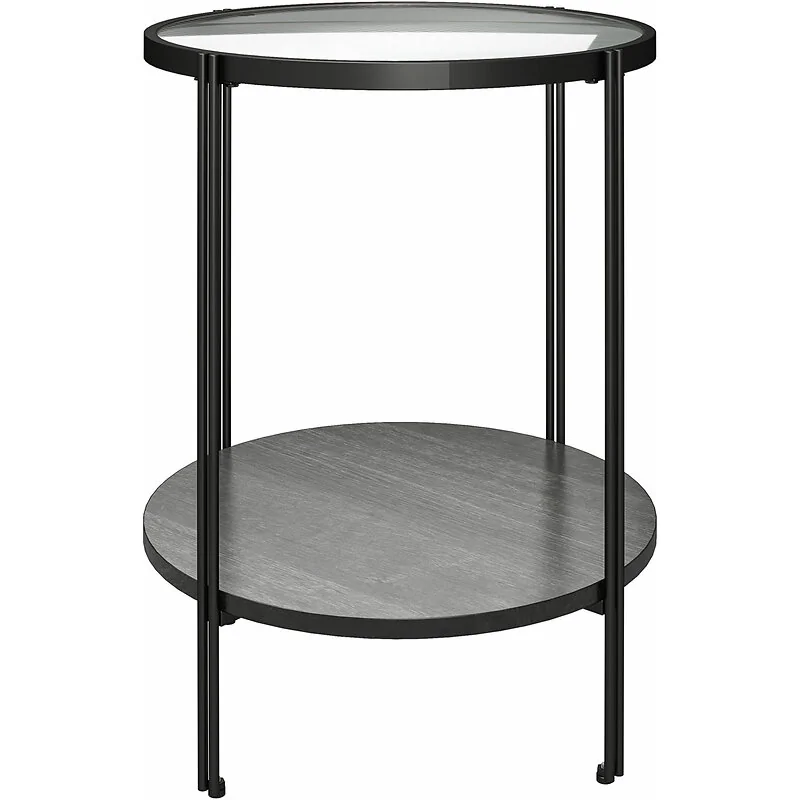 Dorel Wainwright Round End Table Black Oak view 5