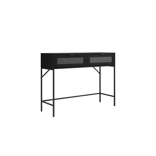LPD Lincoln Matte Back / Reeded Console Table