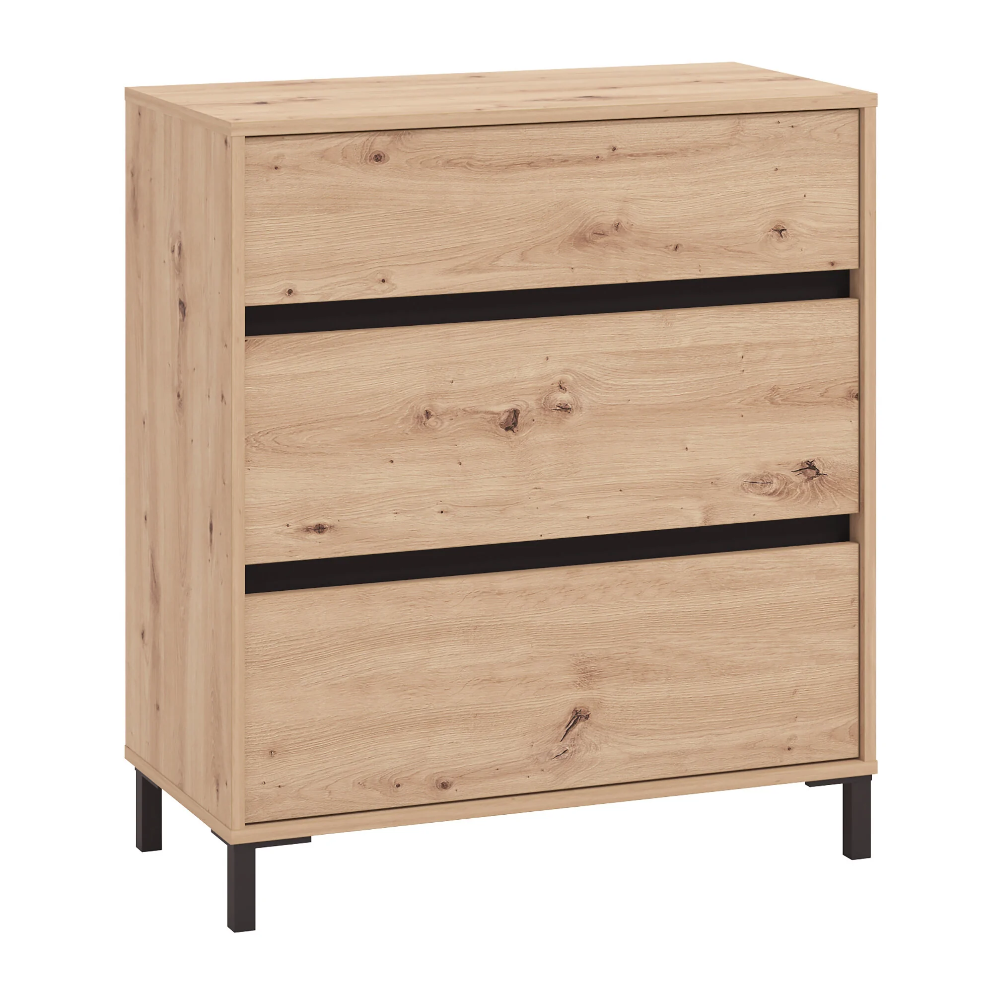 Dorel MARRON Cabinet 80 Artisan OakBlack