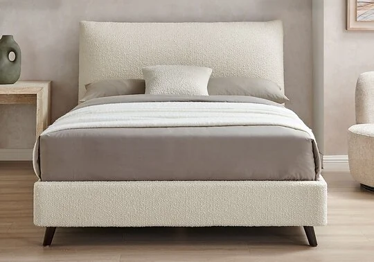 Limelight Luna Pillow Boucle Fabric Bed Frame