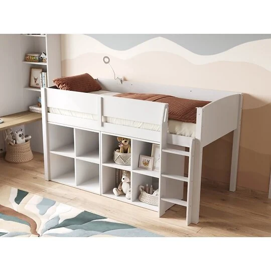 Flair Loop white mid sleeper with cube units
