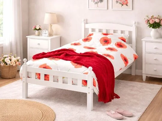 Wholesale Beds Florence Wooden Bed Frame Rubberwood Double