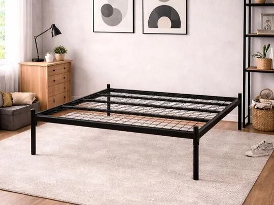 modern platform bed no box spring required