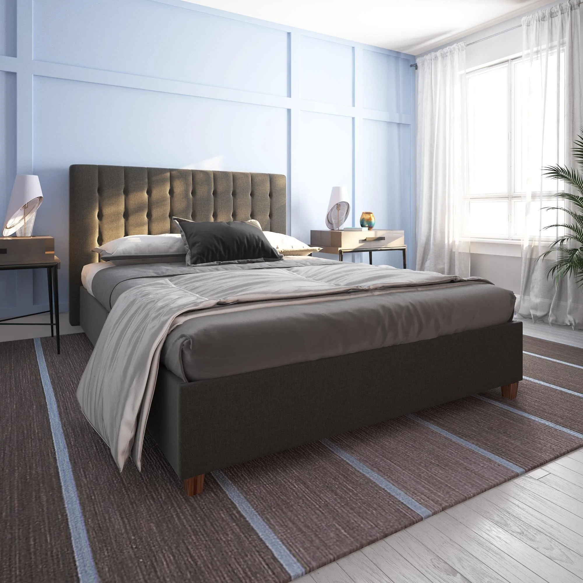 Dorel Emily Upholstered Bed Linen
