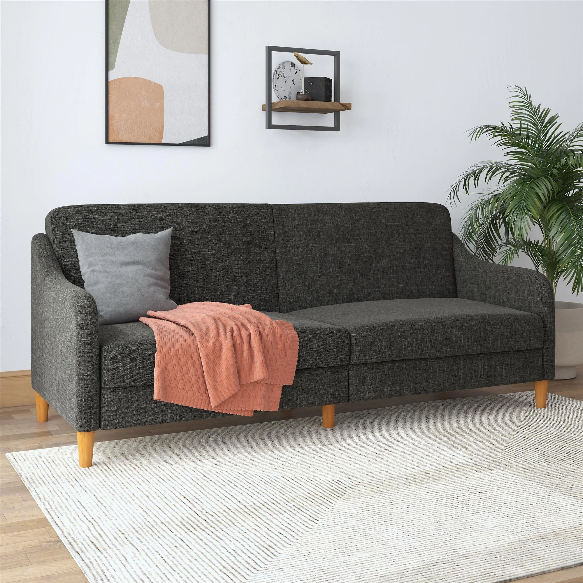 Dorel Jasper Coil Sofabed Linen view 2