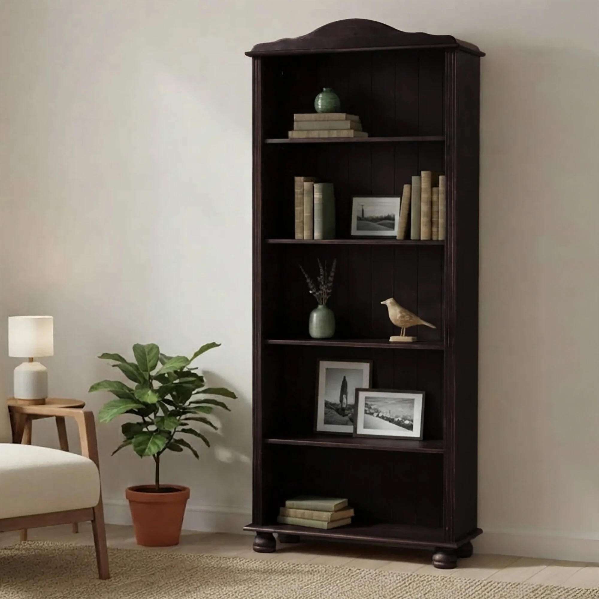 Dorel Mette Bookcase High HL view 2