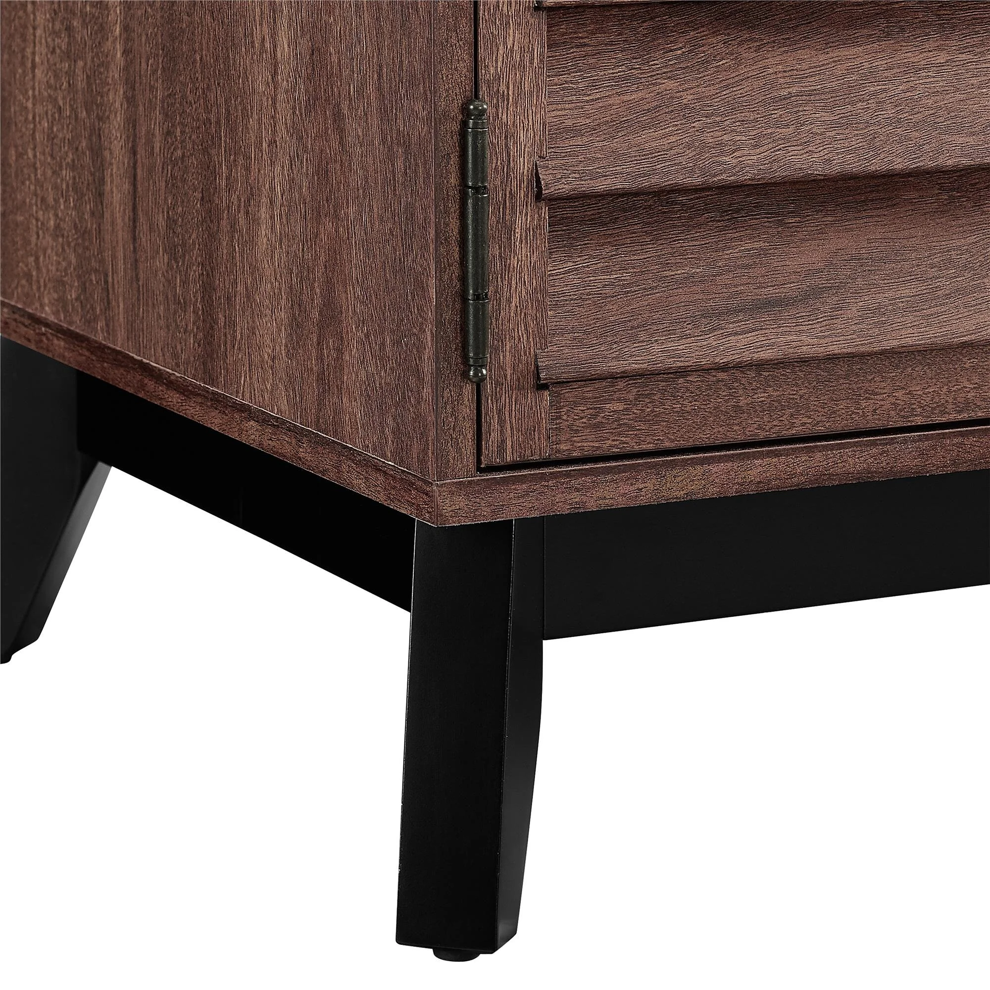 Dorel Vaughn Wine Cabinet with 2 Drawers and 2 Doors in Grey Oak