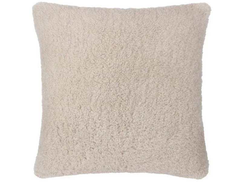 Yard Olann Faux Shearling Cushion in Natural