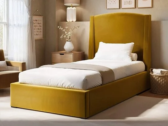 SOLACE+CO Blaine single winged ottoman bed