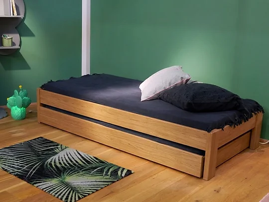 Mathy By Bols Paul Single Bed Frame with Optional Trundle