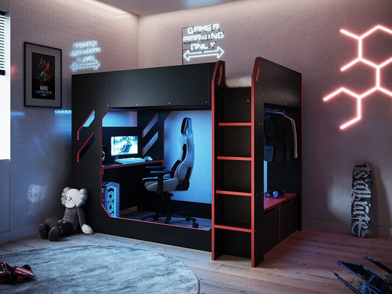 Recoil Shuttle small double LED gaming high sleeper - view 2