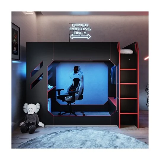 Recoil Shuttle small double LED gaming high sleeper