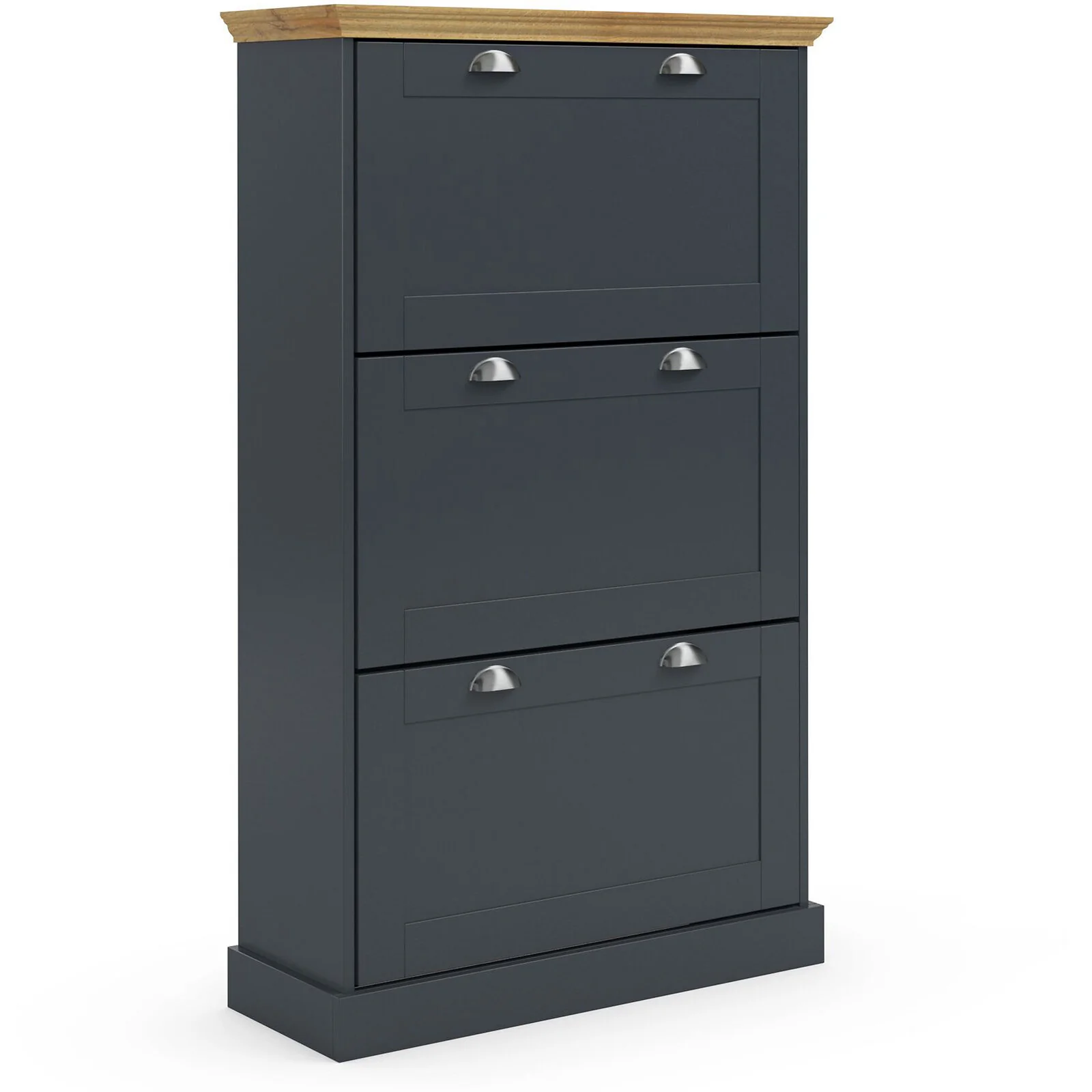 Dorel Motala Shoe Chest 3FL AnthraOak