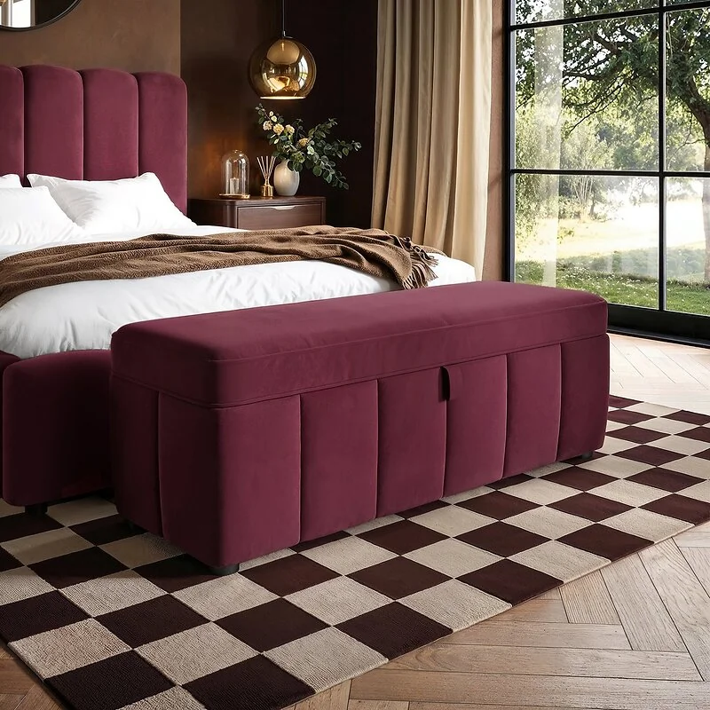 SOLACE+CO Emilie Ottoman Blanket Box
