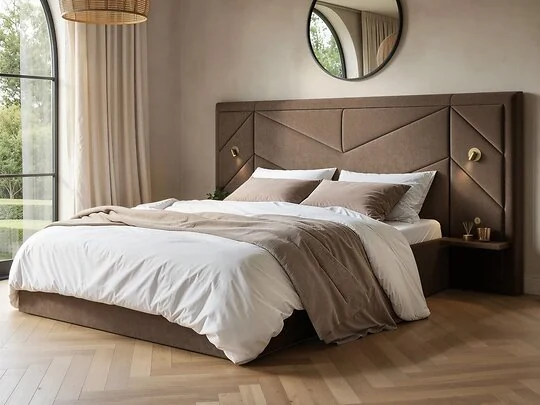 Flair Alice Hotel Ottoman Bed Brown Chenille