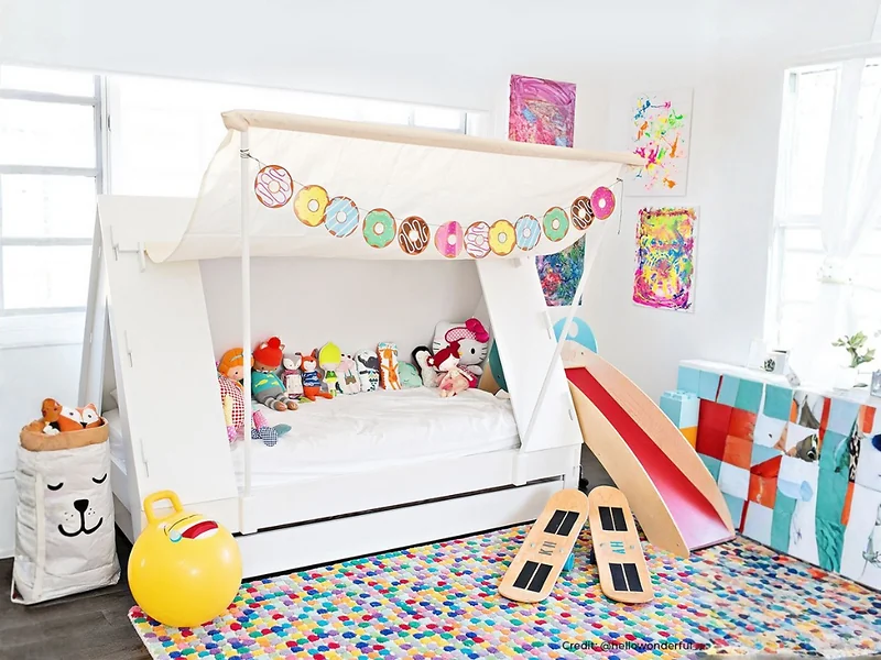 Mathy by Bols Tent Single Cabin Bed with Trundle Drawer