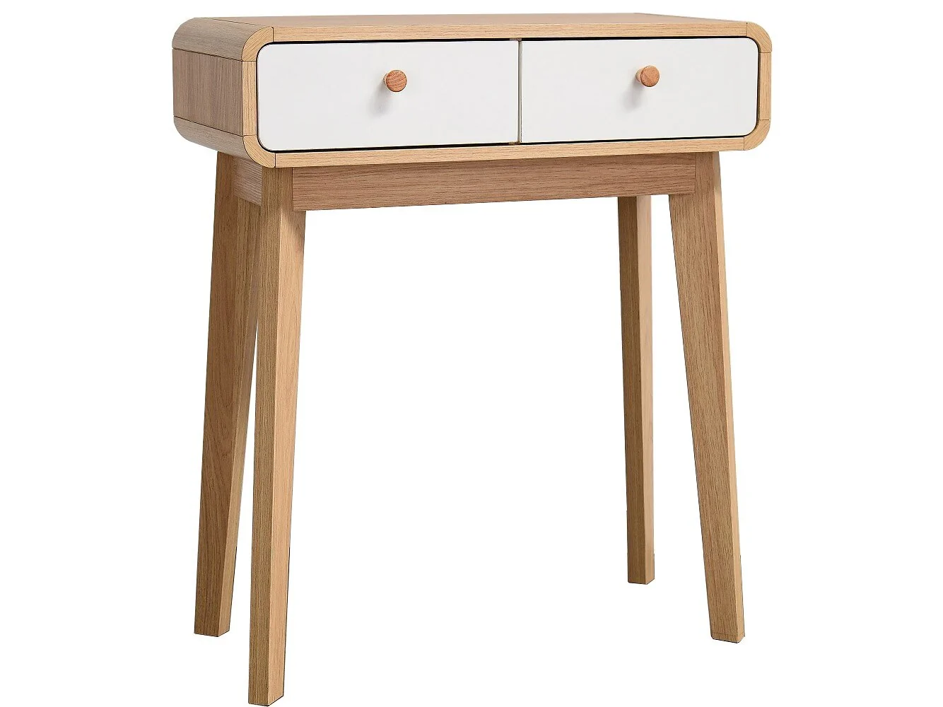 Dorel Cassie Console Table OakWhite
