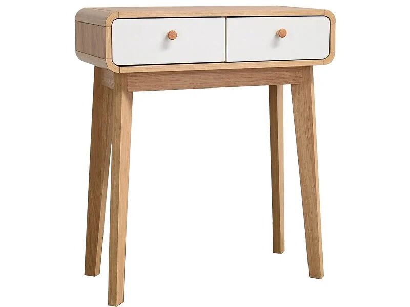 Dorel Cassie Console Table OakWhite