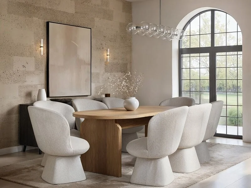 SOLACE+CO Varm oval dining table with Aiko chairs - view 2