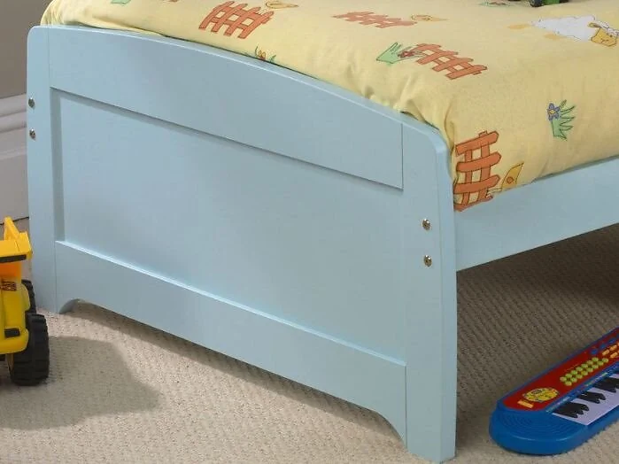 Wooden single bed frame for kids with optional storage drawers