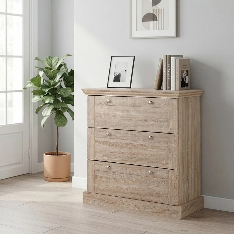 Dorel Binz Chest 3DR Oak 3D view 2