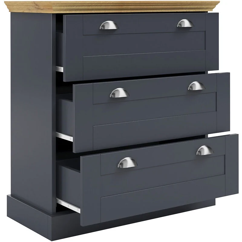 Dorel Motala Chest 3DR AnthraOak view 4