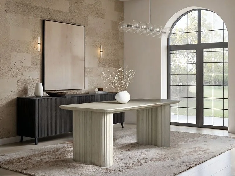 SOLACE+CO Zoya dining table with Kora chairs - view 4