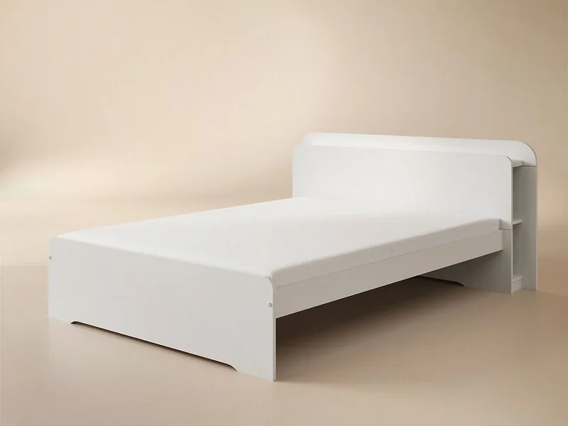 Noomi Evie Wooden Bookcase Bed with Headboard Shelves – view 8