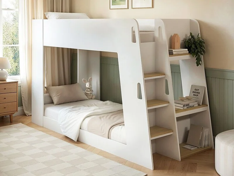 Flair Fern bunk bed in white and oak - view 2