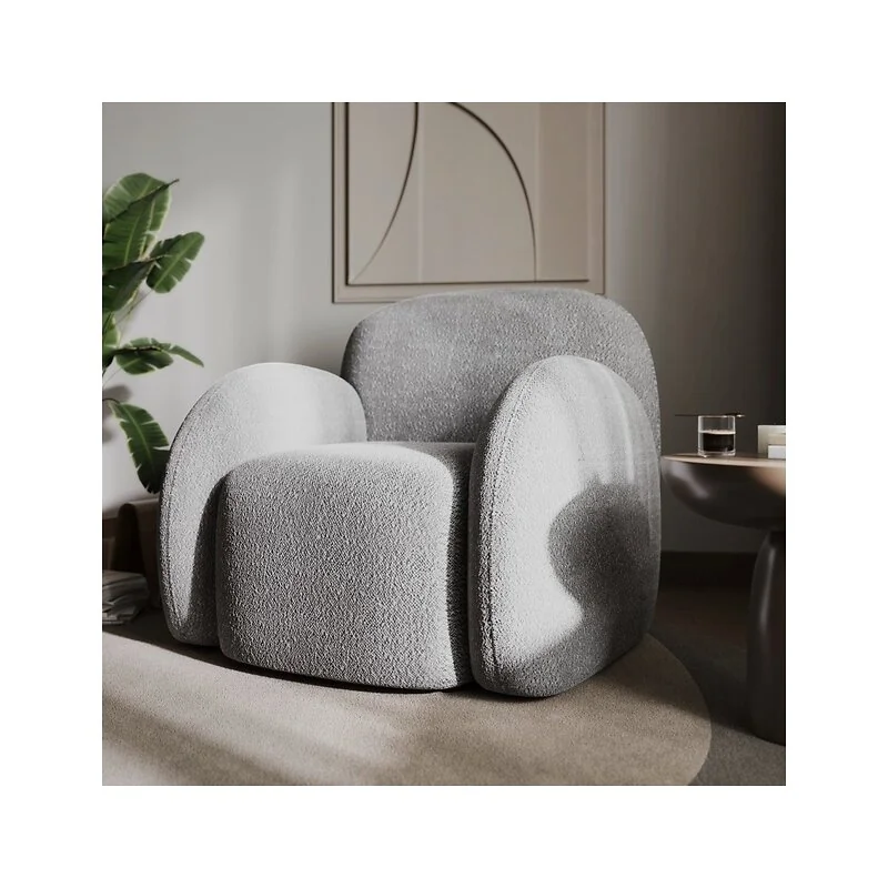 Flair Nina Boucle Teddy Accent Chair image 2