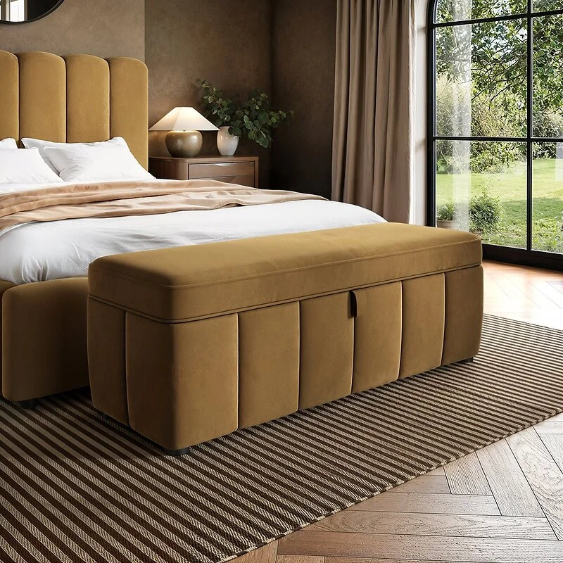 SOLACE+CO Emilie Ottoman Blanket Box