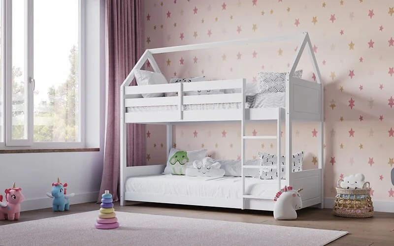 Flair Plation low play house bunk bed in white - view 2