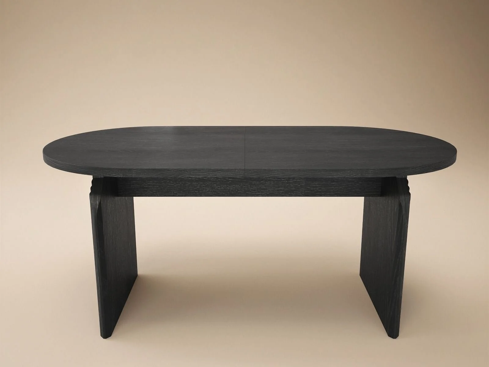 SOLACE+CO Varm black extending dining table with 2 Cyra benches - view 14