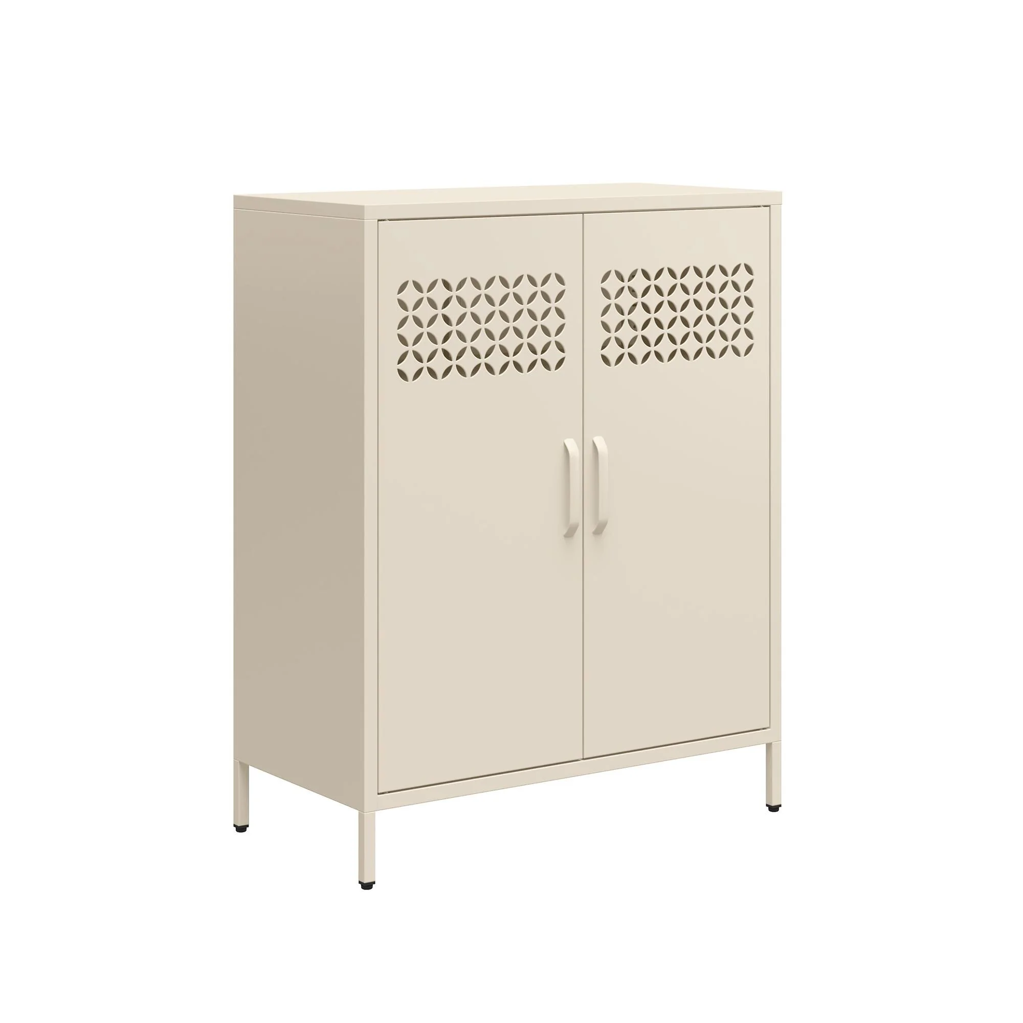 Dorel Annie Cabinet 2D Deep Parchment Metal view 2