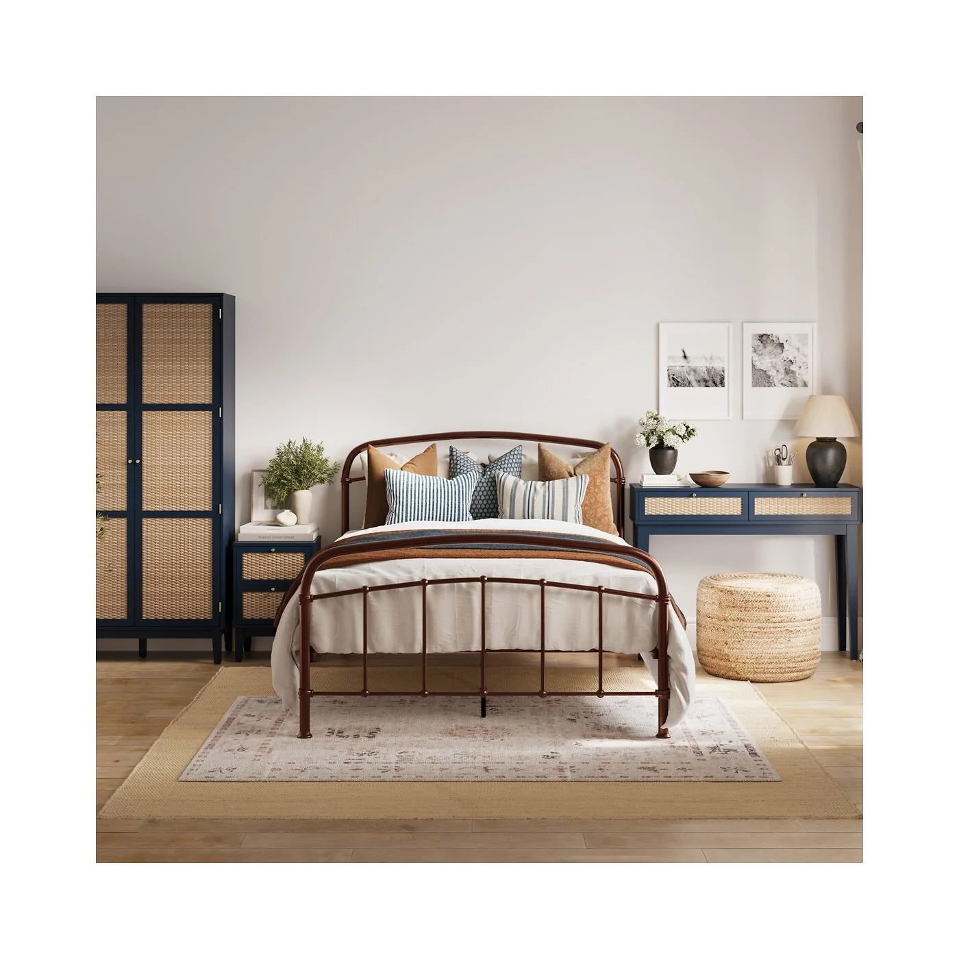 LPD Bordeaux Blue Dressing Table image 4