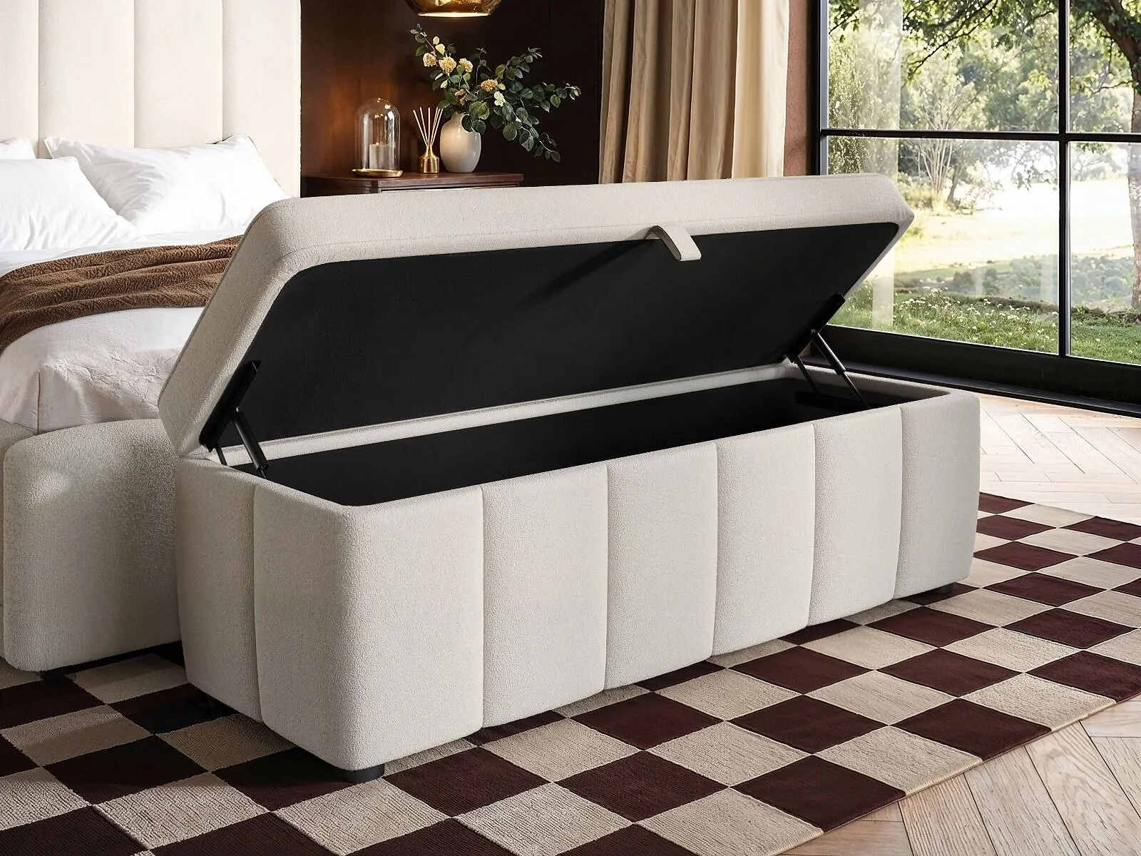 SOLACE+CO Emilie ottoman blanket box - view 15