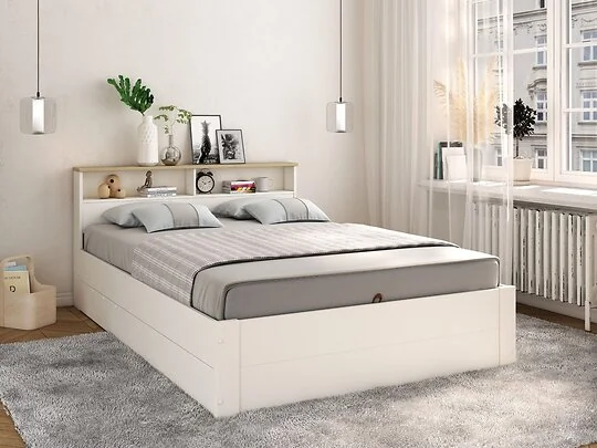 Kids Avenue Heritage Wooden Ottoman Bed with Storage Double