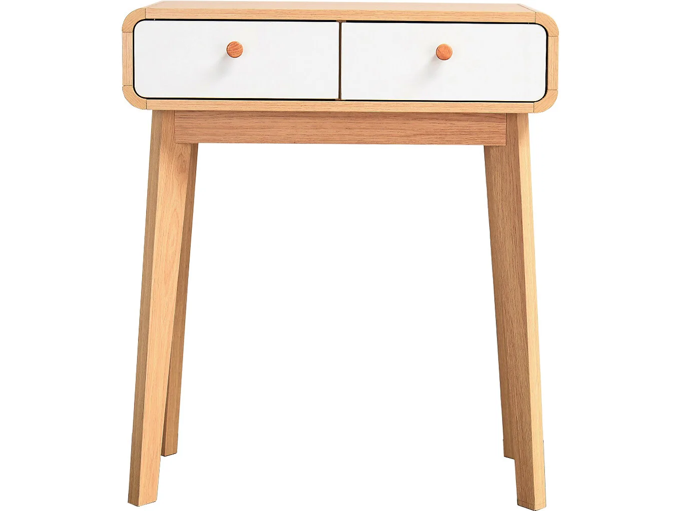 Dorel Cassie Console Table OakWhite view 2