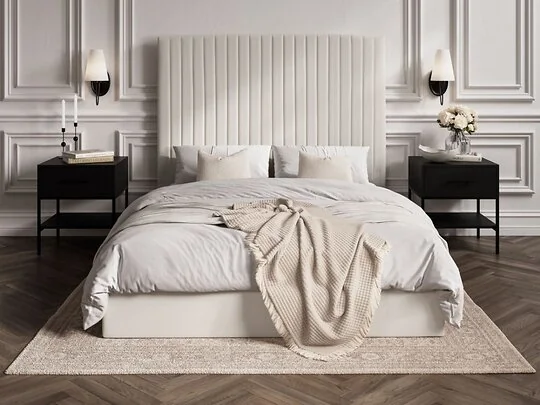 Berlin upholstered storage bed with lift up base