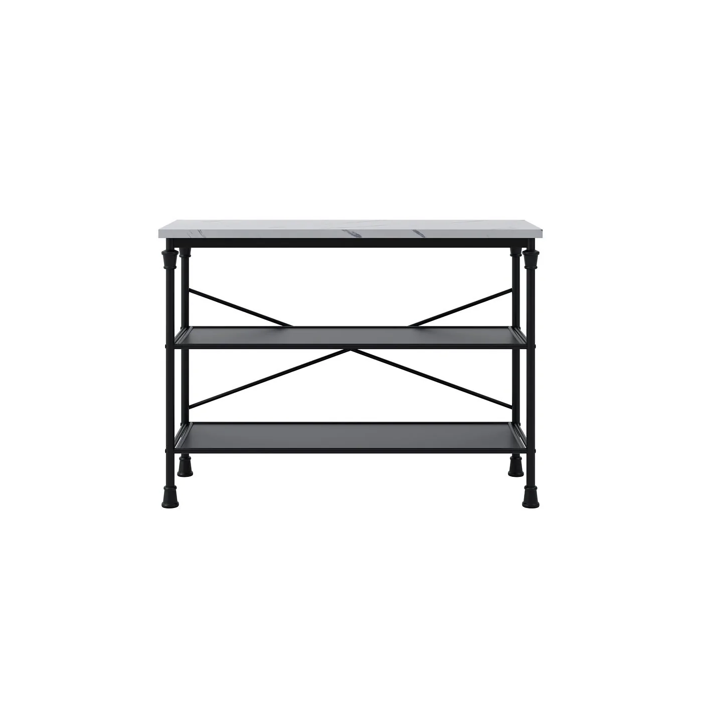 LPD Fairmont Marble Effect Kitchen Island image 3