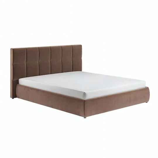 SOLACE+CO Mika chocolate velvet ottoman bed
