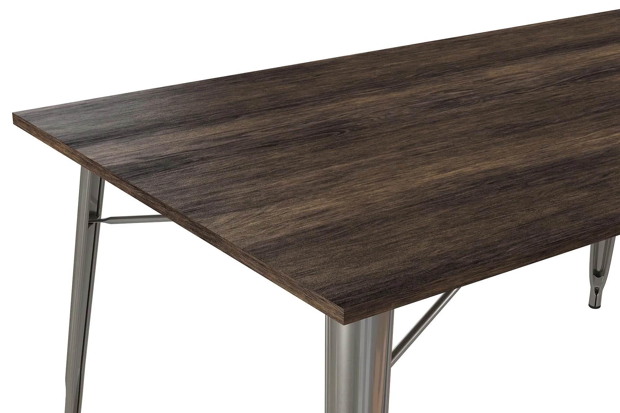 Dorel Fusion Rectangular Dining Table Antique Gun Metal view 5